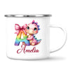 Personalised Pink Dino Alphabet Kids Mug – Custom Name Cup with Cute Dinosaur & Letter Design | 11oz, 6oz & Enamel Options