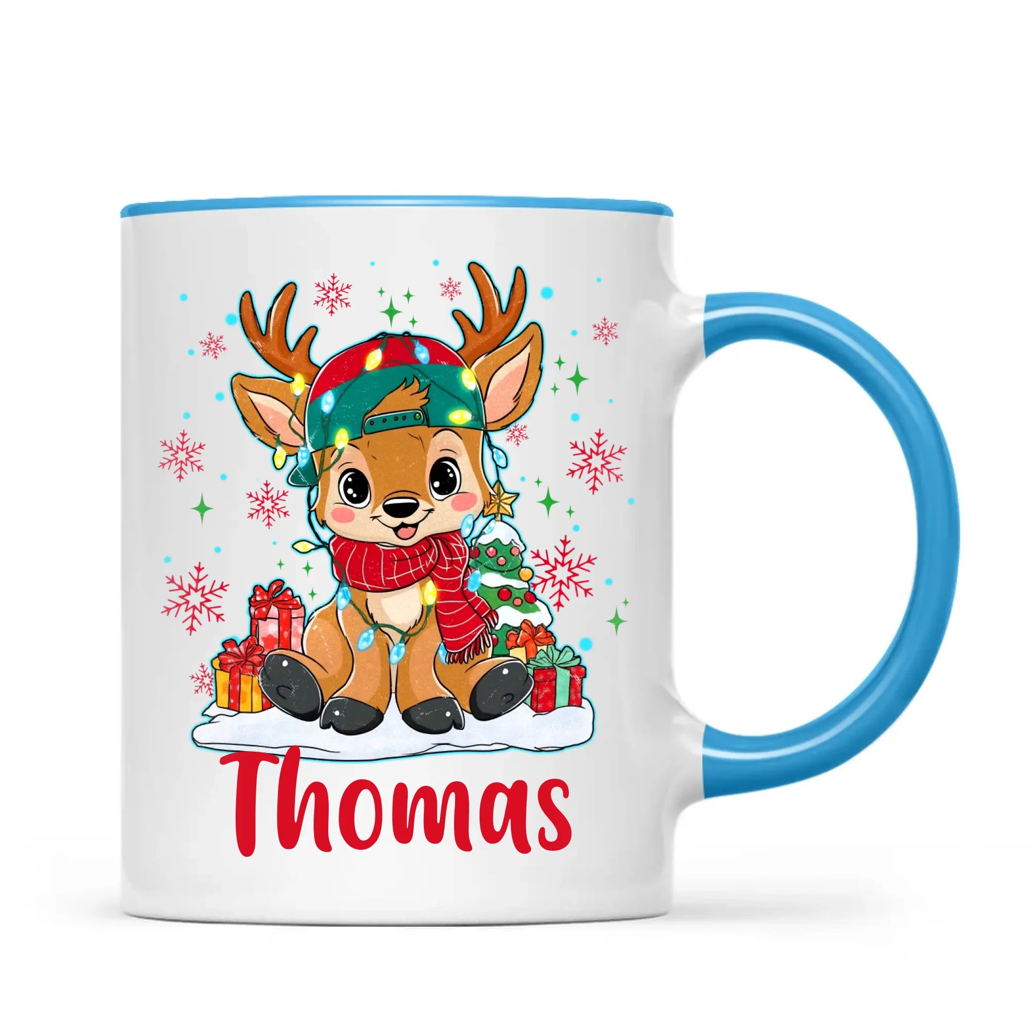 Personalised Kids Reindeer Mug