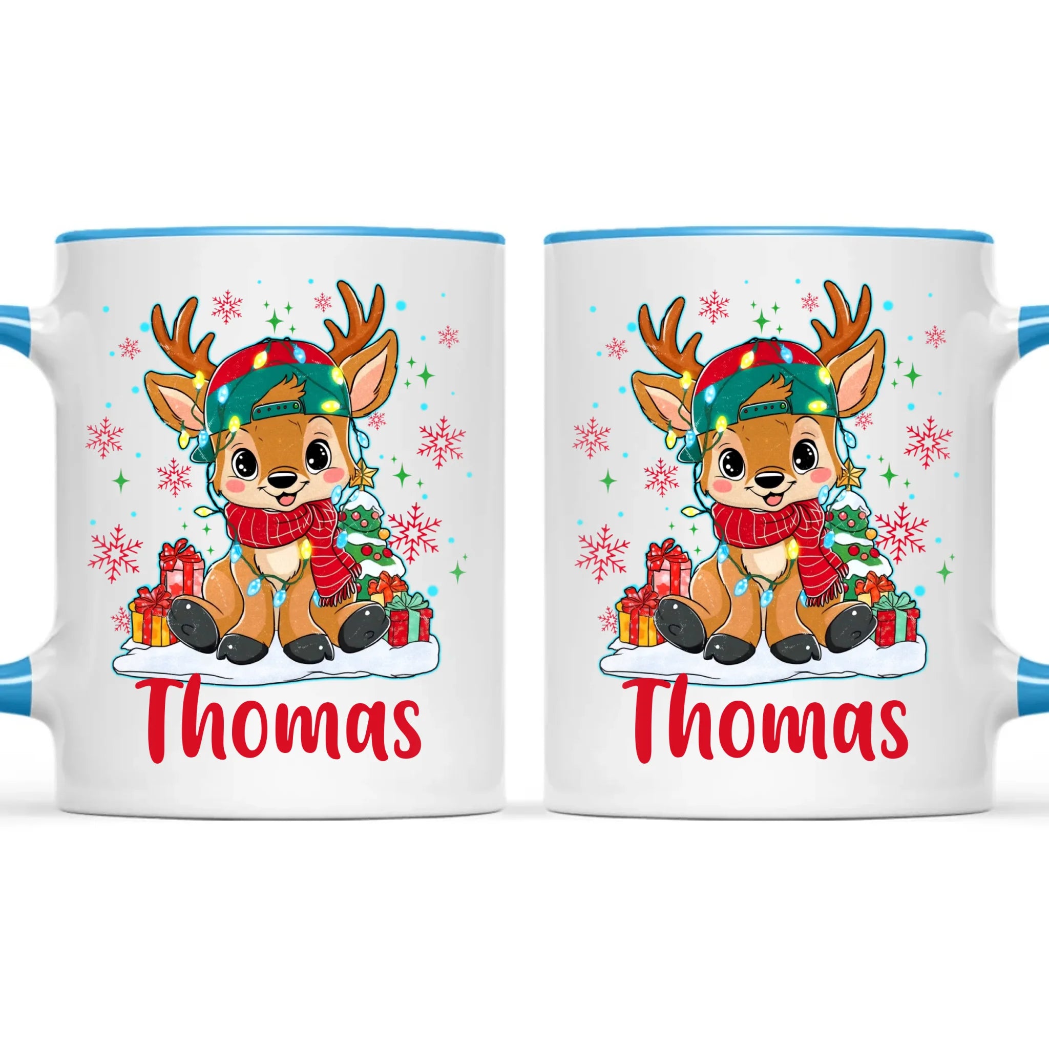 Personalised Kids Reindeer Mug