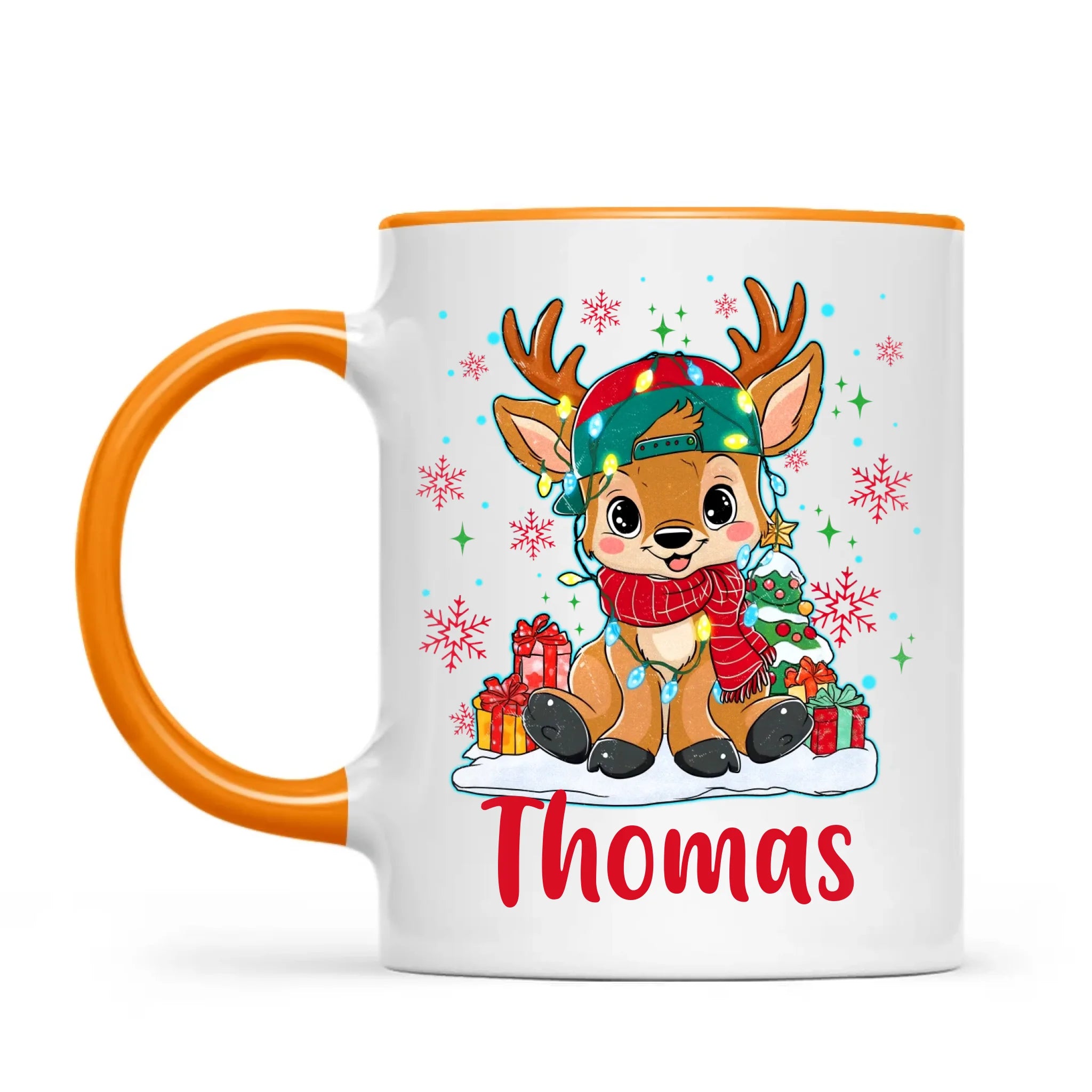 Personalised Kids Reindeer Mug