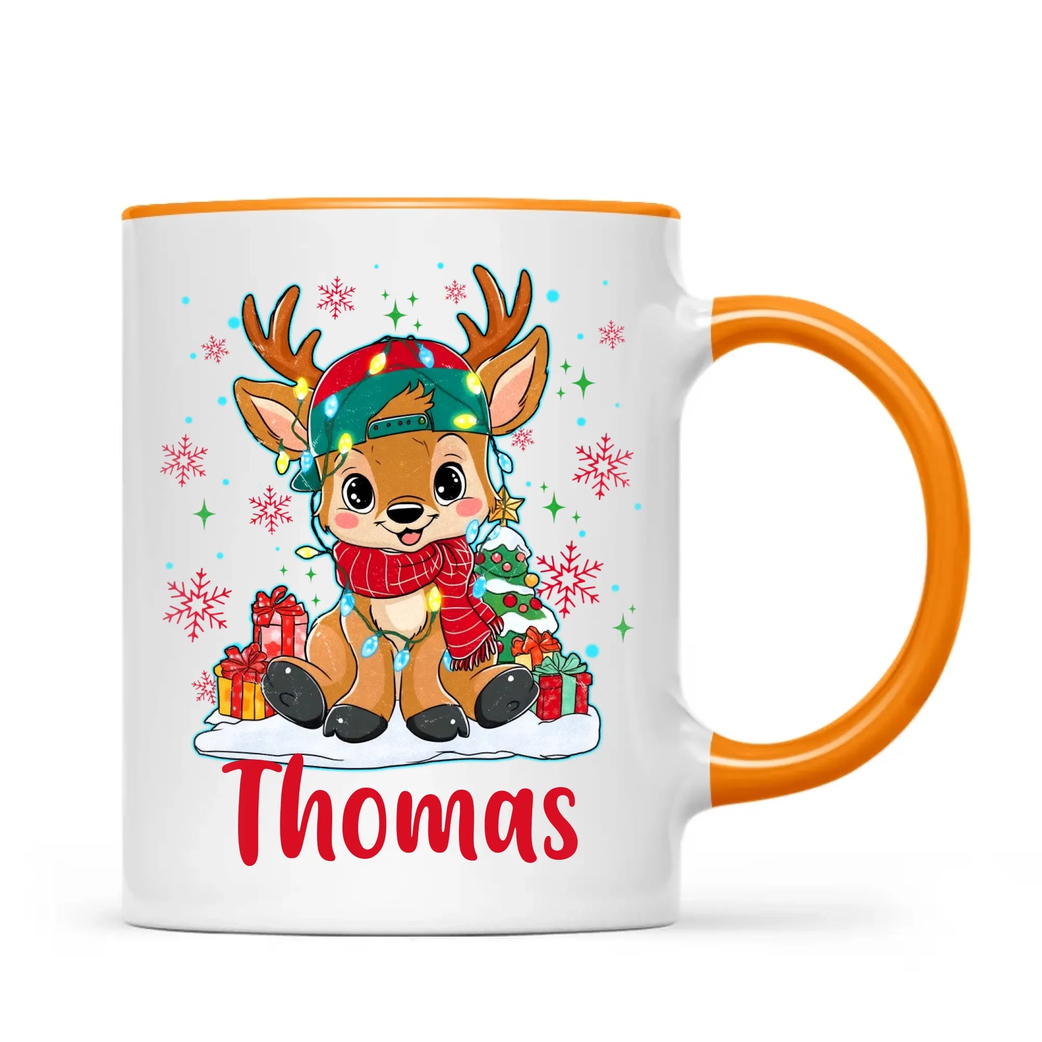 Personalised Kids Reindeer Mug