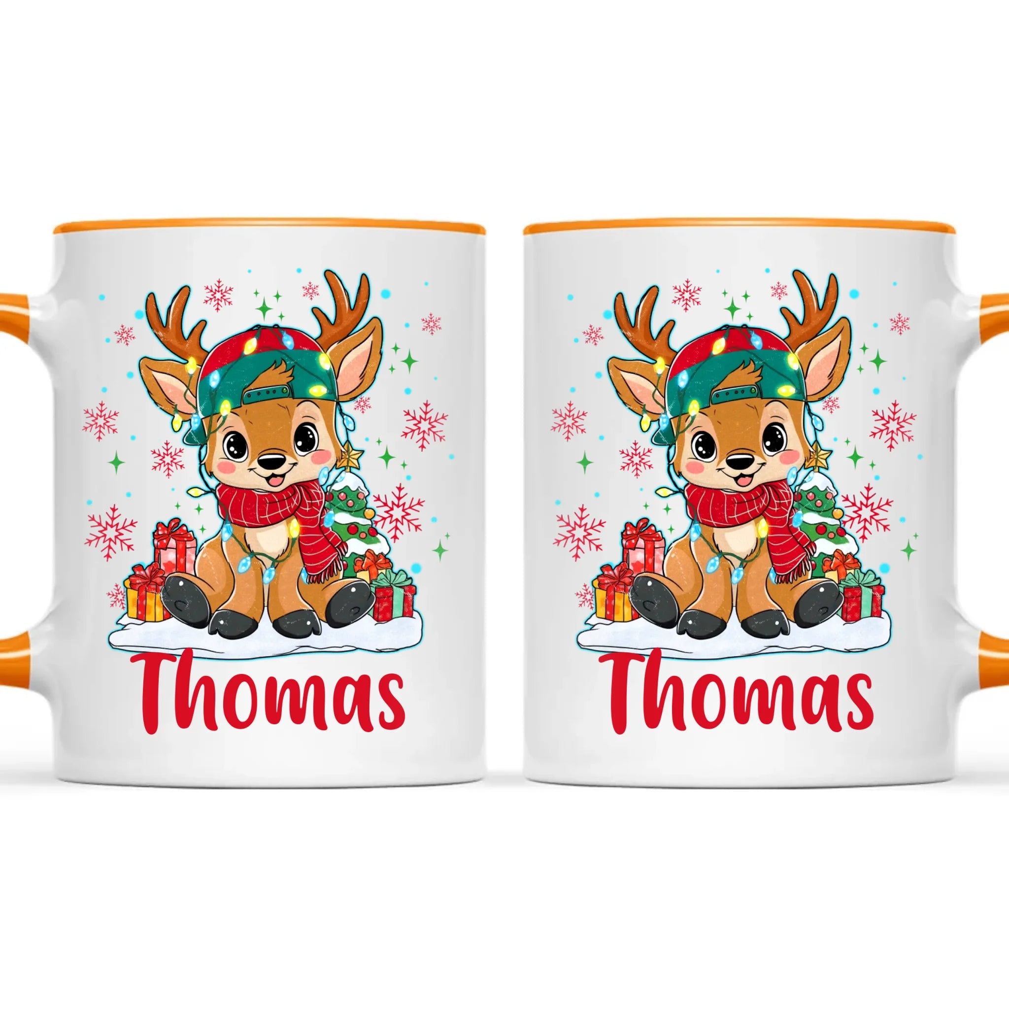 Personalised Kids Reindeer Mug