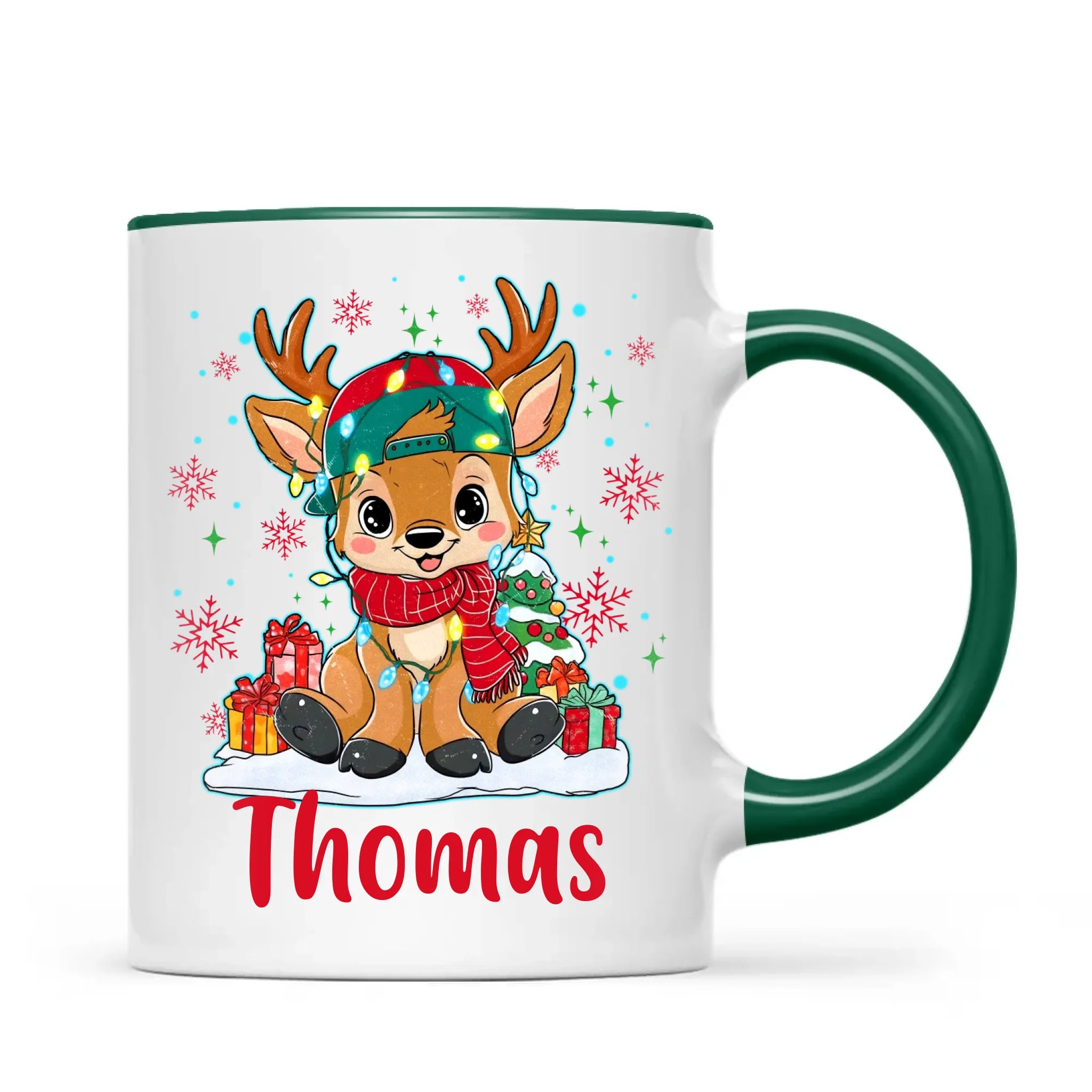 Personalised Kids Reindeer Mug
