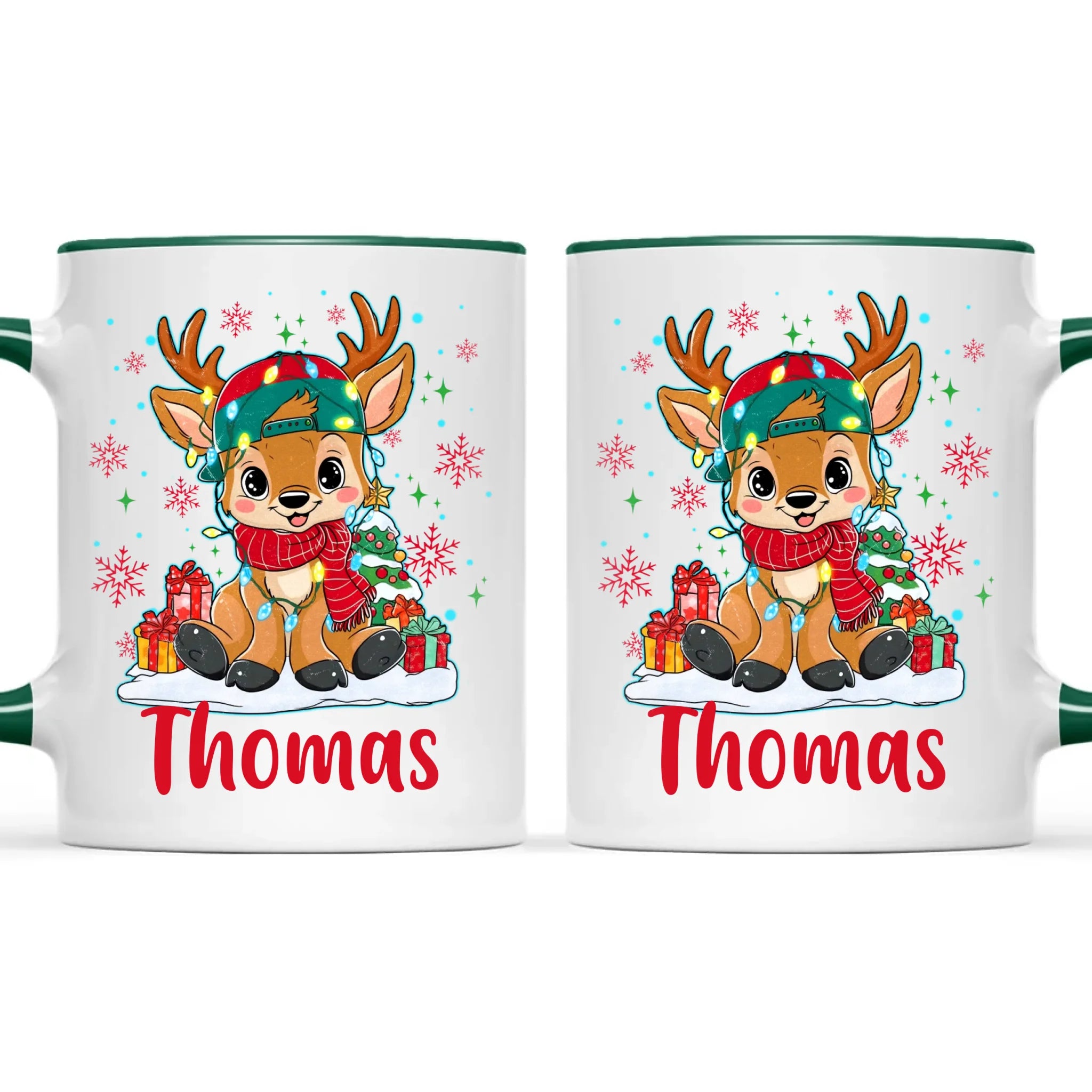 Personalised Kids Reindeer Mug