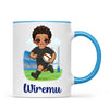 Personalised Rugby Kid Mug