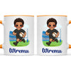 Personalised Rugby Kid Mug