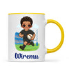 Personalised Rugby Kid Mug