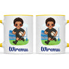 Personalised Rugby Kid Mug