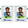 Personalised Rugby Kid Mug