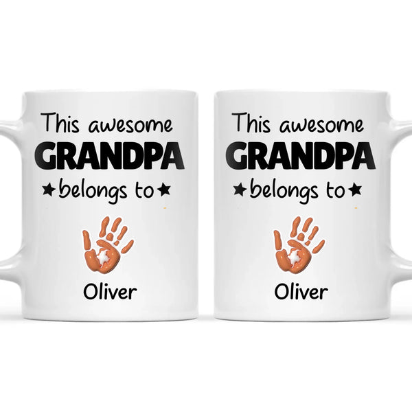 This Awesome Grandpa Belongs To Mug
