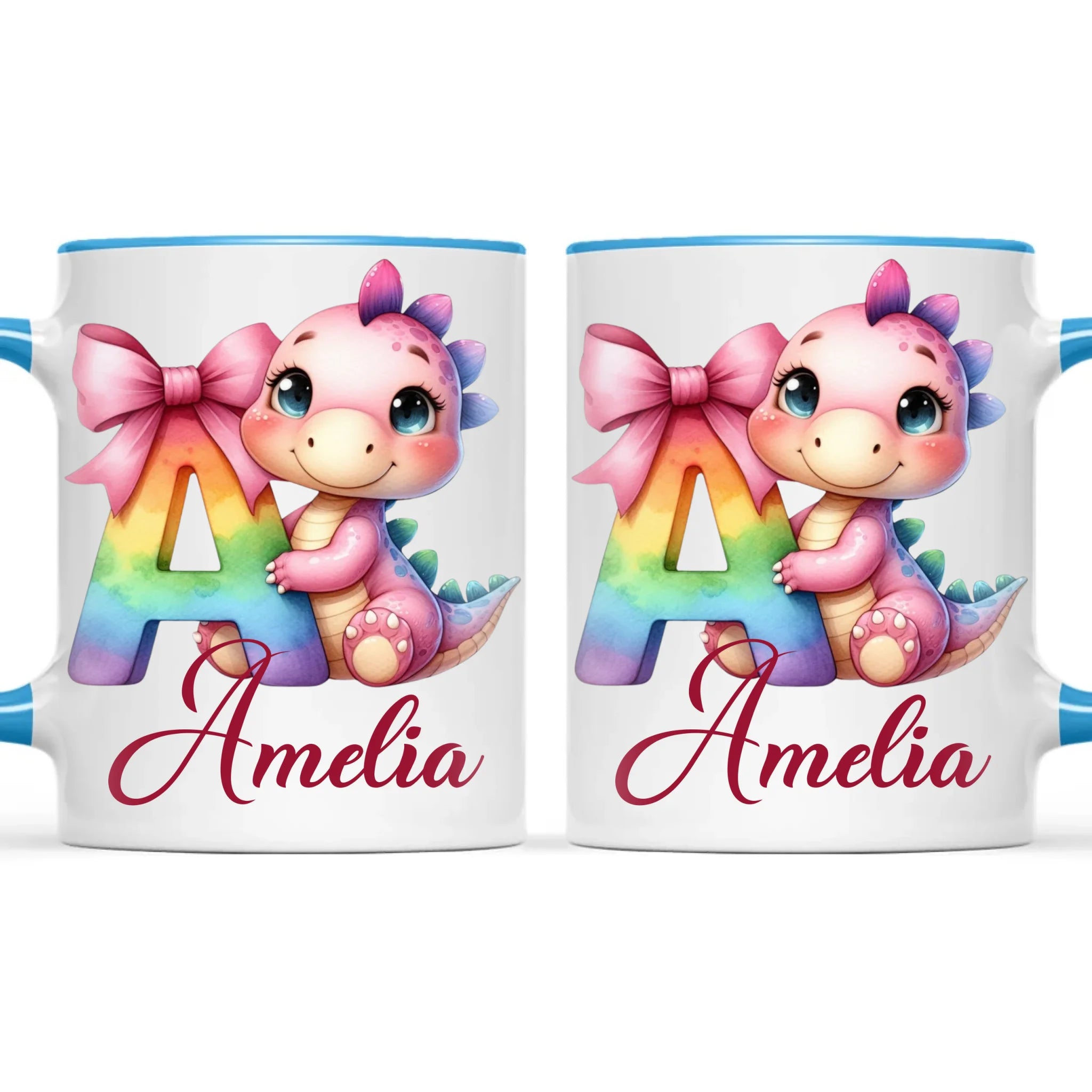 Baby Dino Alphabet Pink Mug