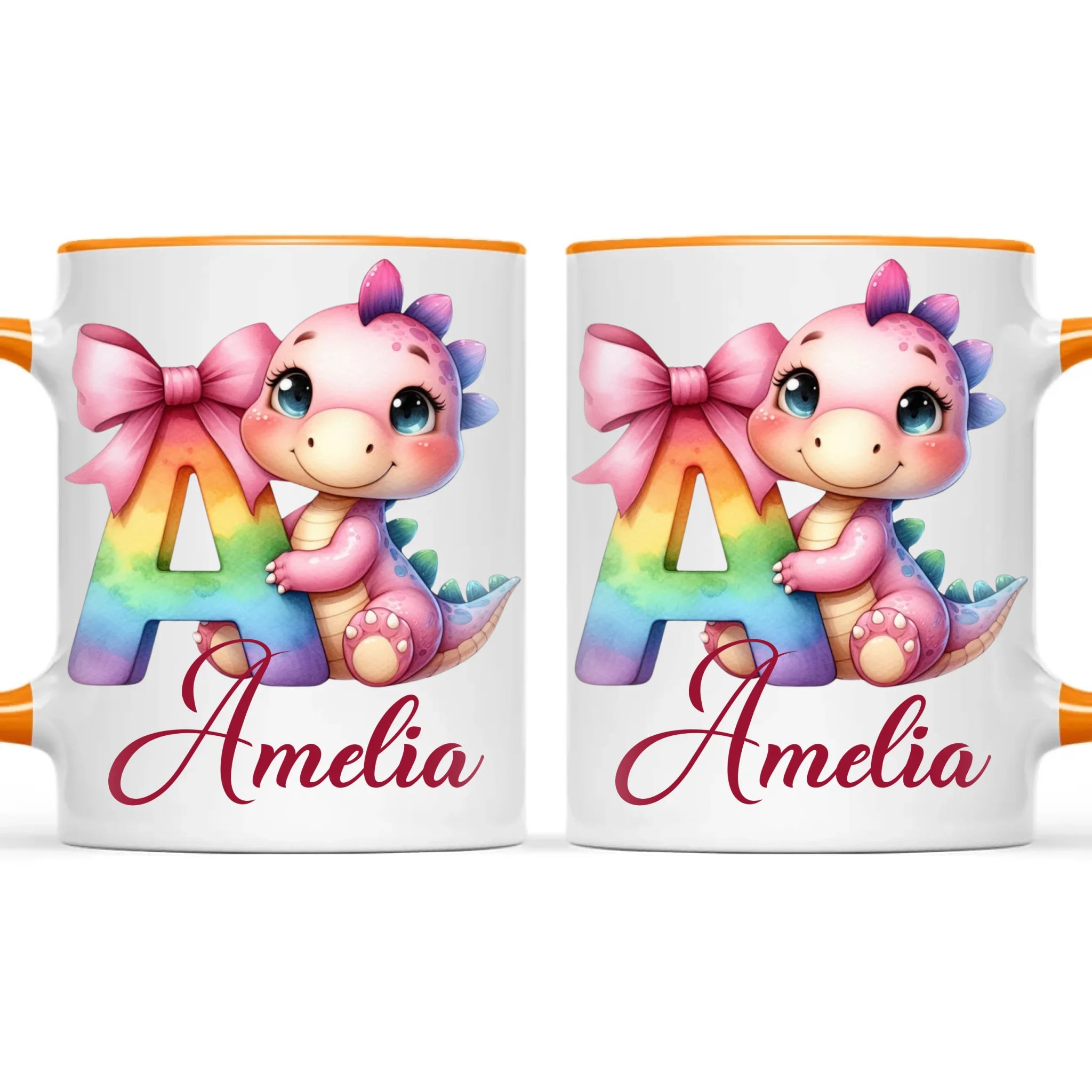 Baby Dino Alphabet Pink Mug