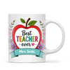 Personalised Best Teacher Ever Apple Mug, view 2