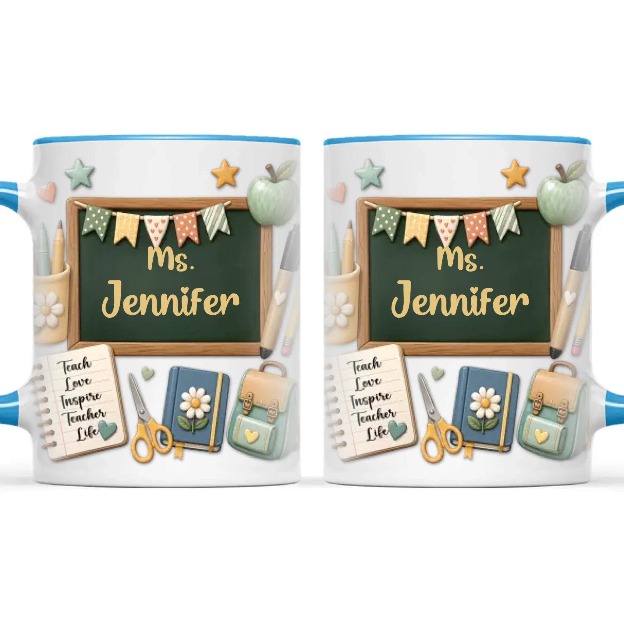 Personalised Chalkboard Teacher Mug with Name, view 9