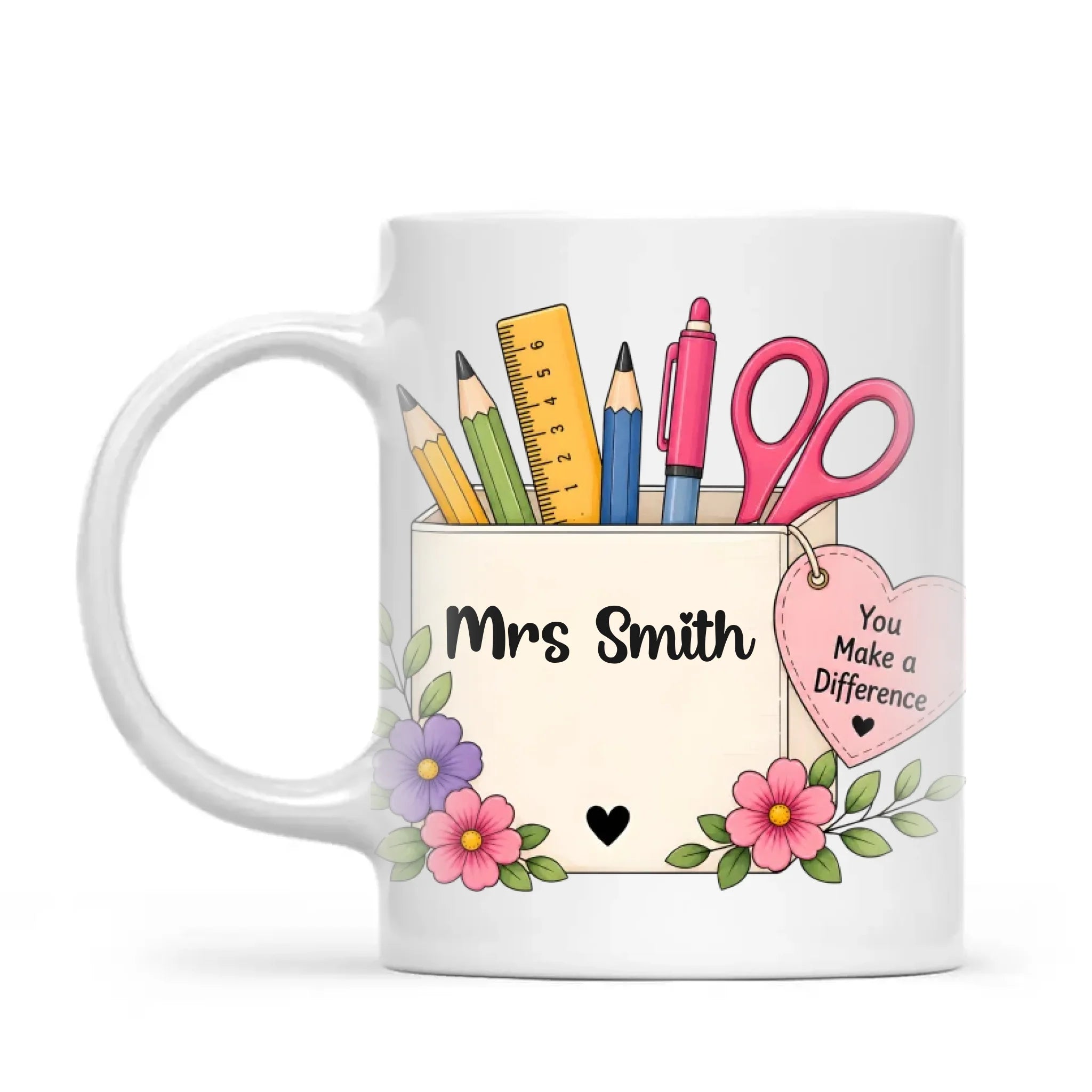 Personalised You Make a Difference Teacher Mug