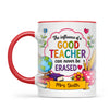 Personalised The Influence of a Good Teacher Mug, view 4