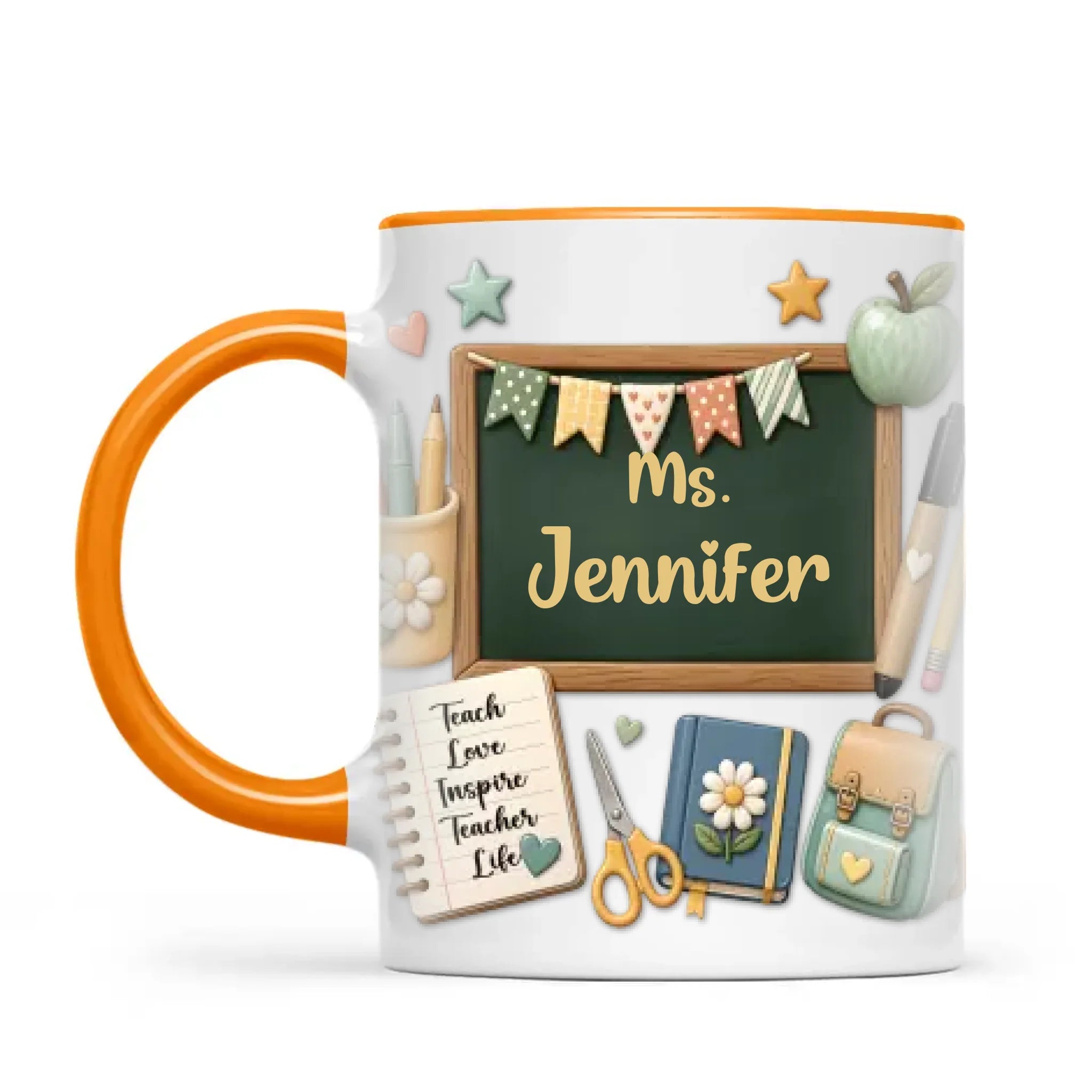 Personalised Chalkboard Teacher Mug with Name, view 10