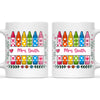 Personalised Crayon Teacher Name Mug, view 3