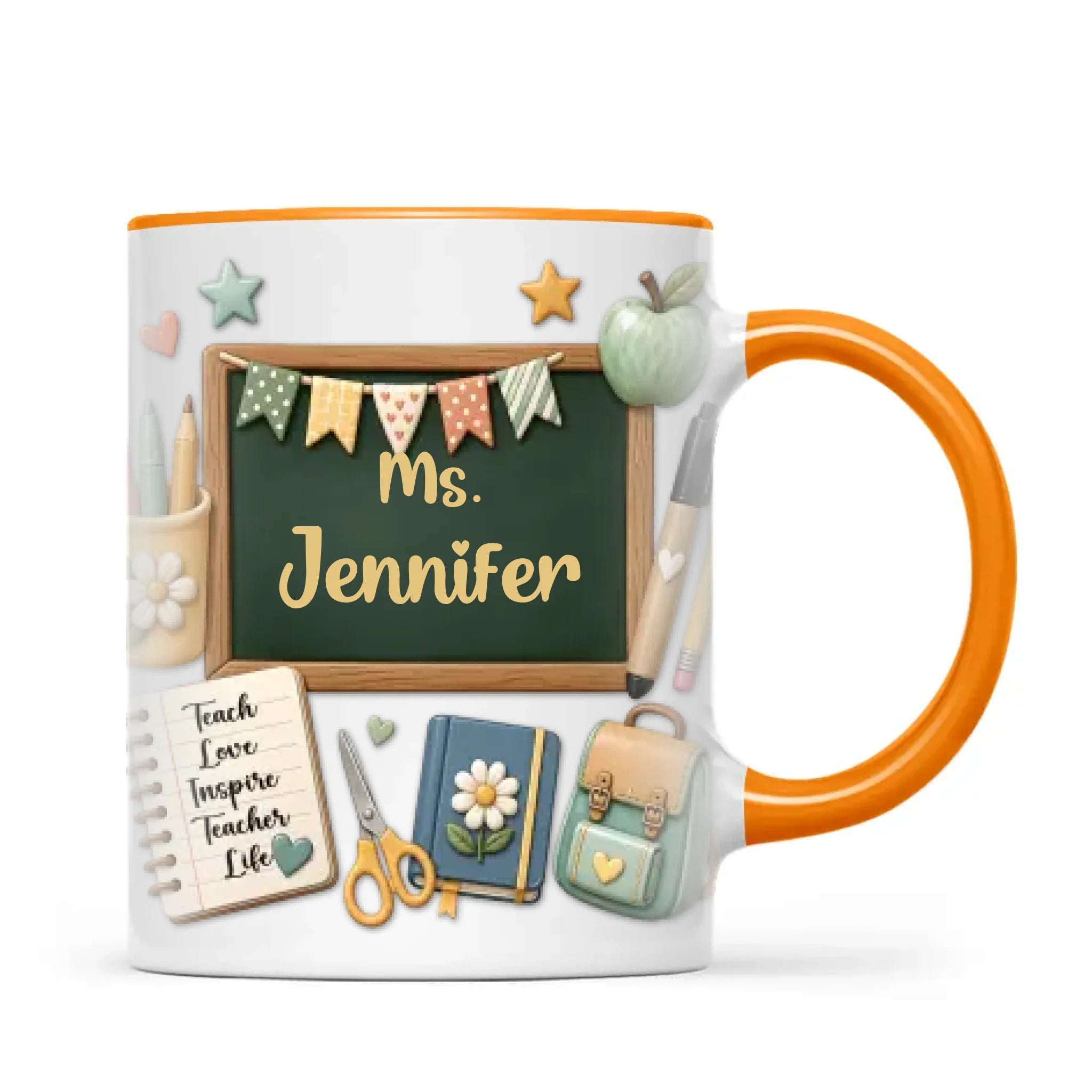 Personalised Chalkboard Teacher Mug with Name, view 11