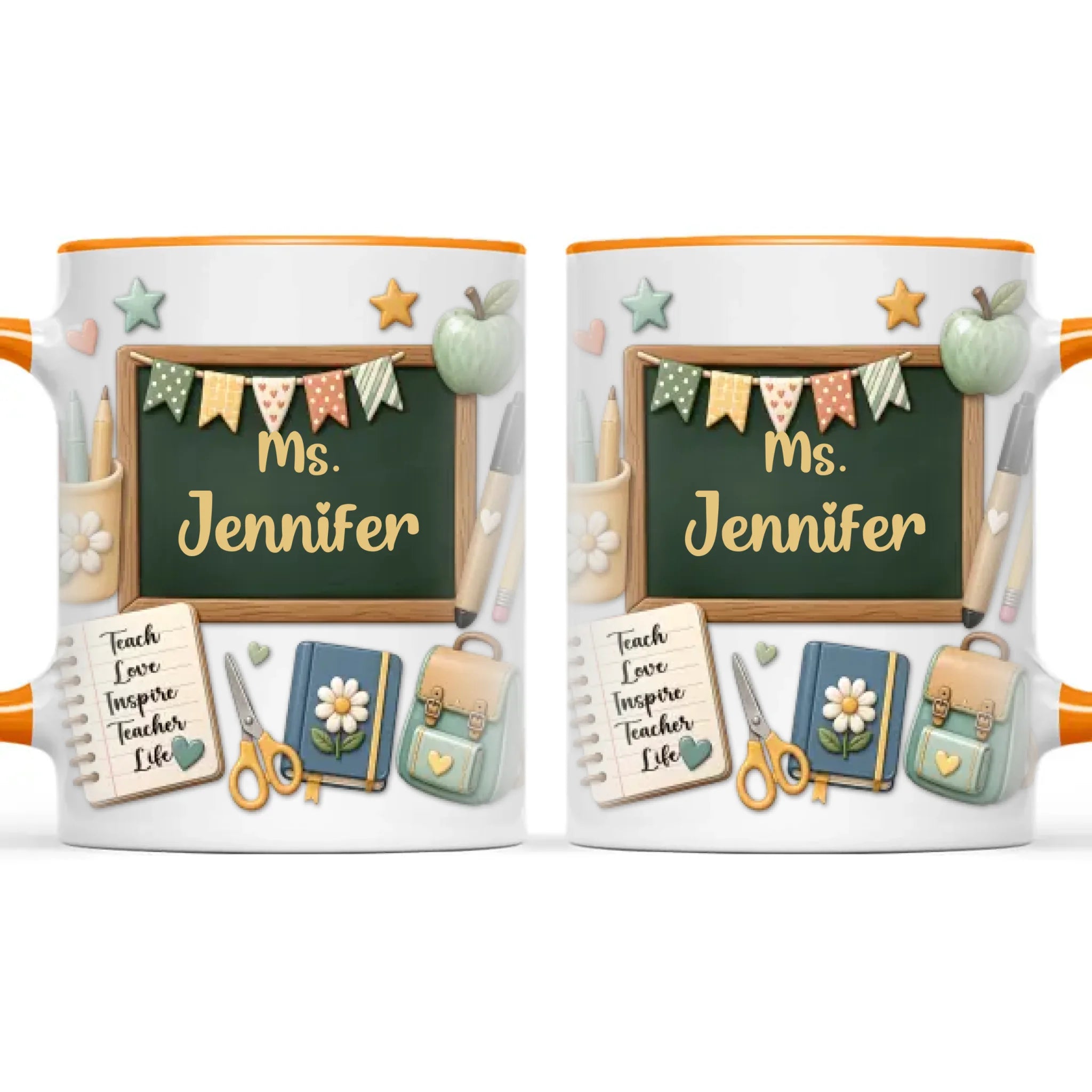 Personalised Chalkboard Teacher Mug with Name, view 12