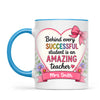 Personalised Amazing Teacher Heart Mug, view 7