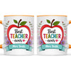 Personalised Best Teacher Ever Apple Mug, view 12