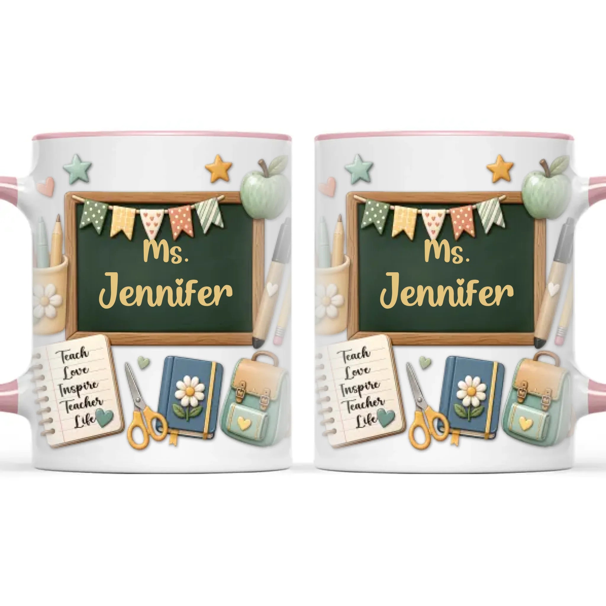 Personalised Chalkboard Teacher Mug with Name, view 15