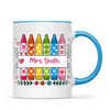 Personalised Crayon Teacher Name Mug, view 8