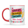 Personalised Educate Encourage Empower Teacher Mug, view 4