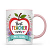 Personalised Best Teacher Ever Apple Mug, view 14
