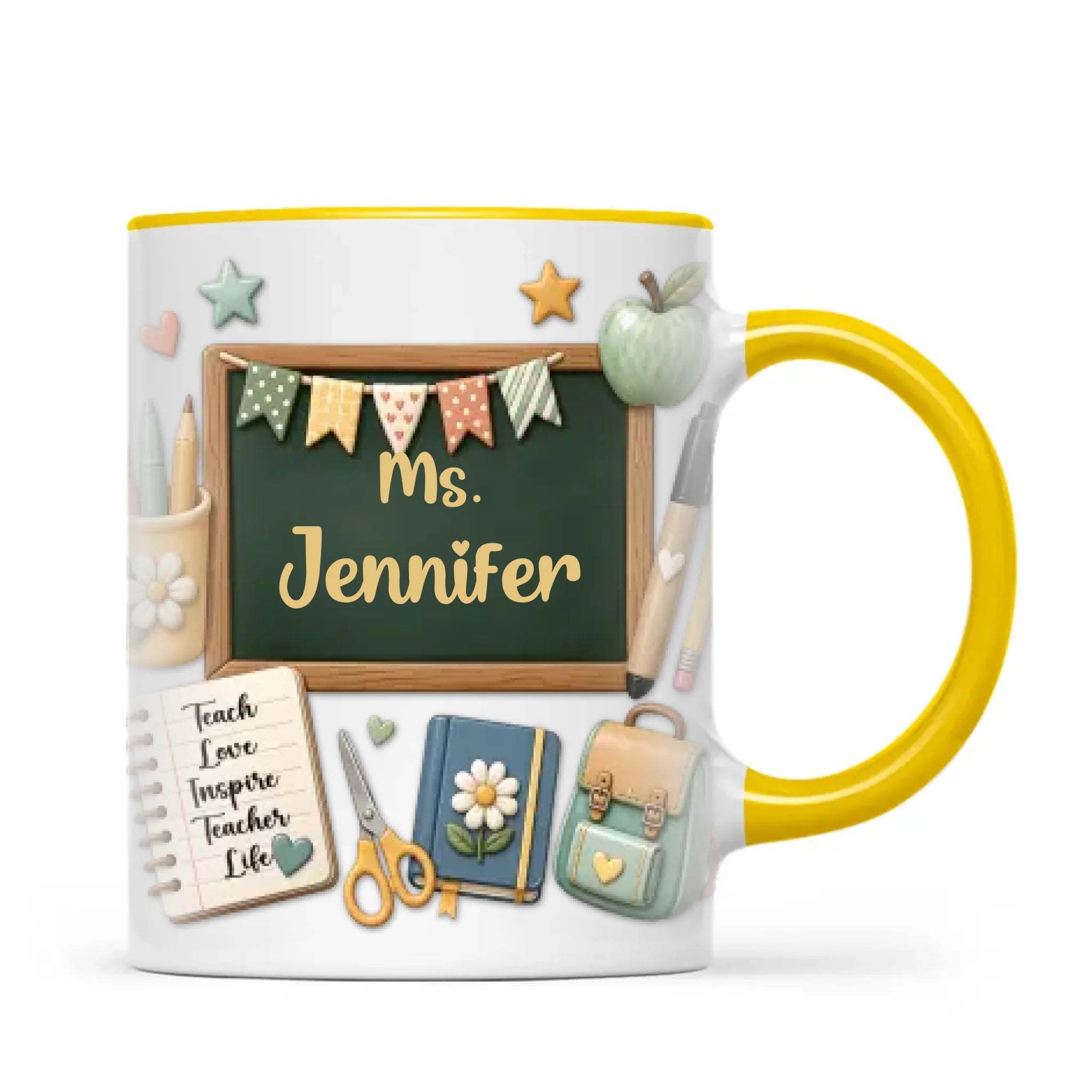 Personalised Chalkboard Teacher Mug with Name, view 17