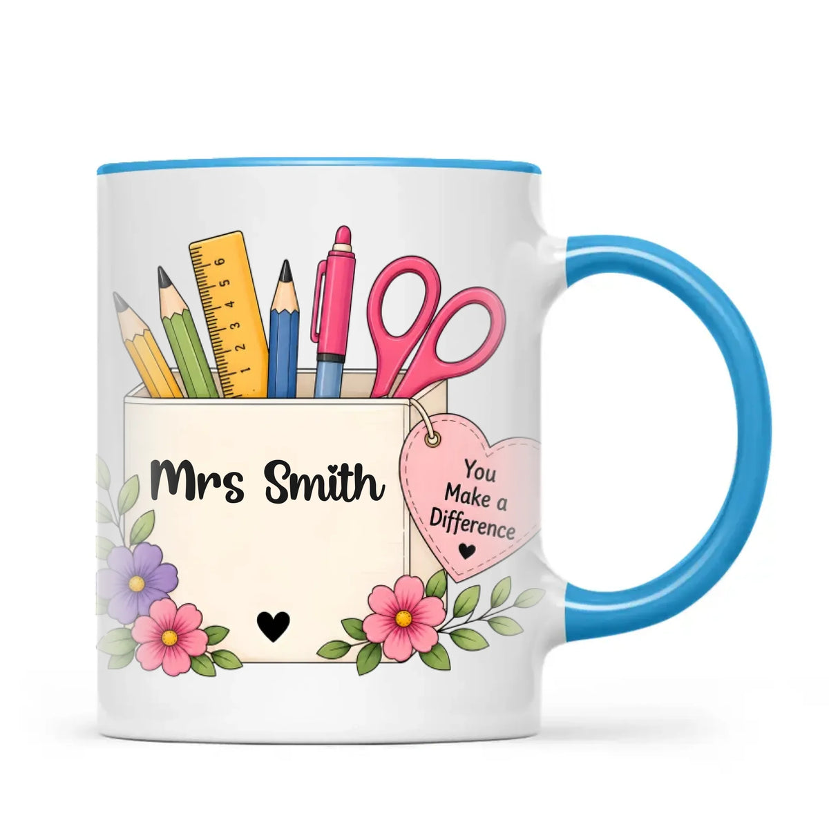 Personalised You Make a Difference Teacher Mug, view 8
