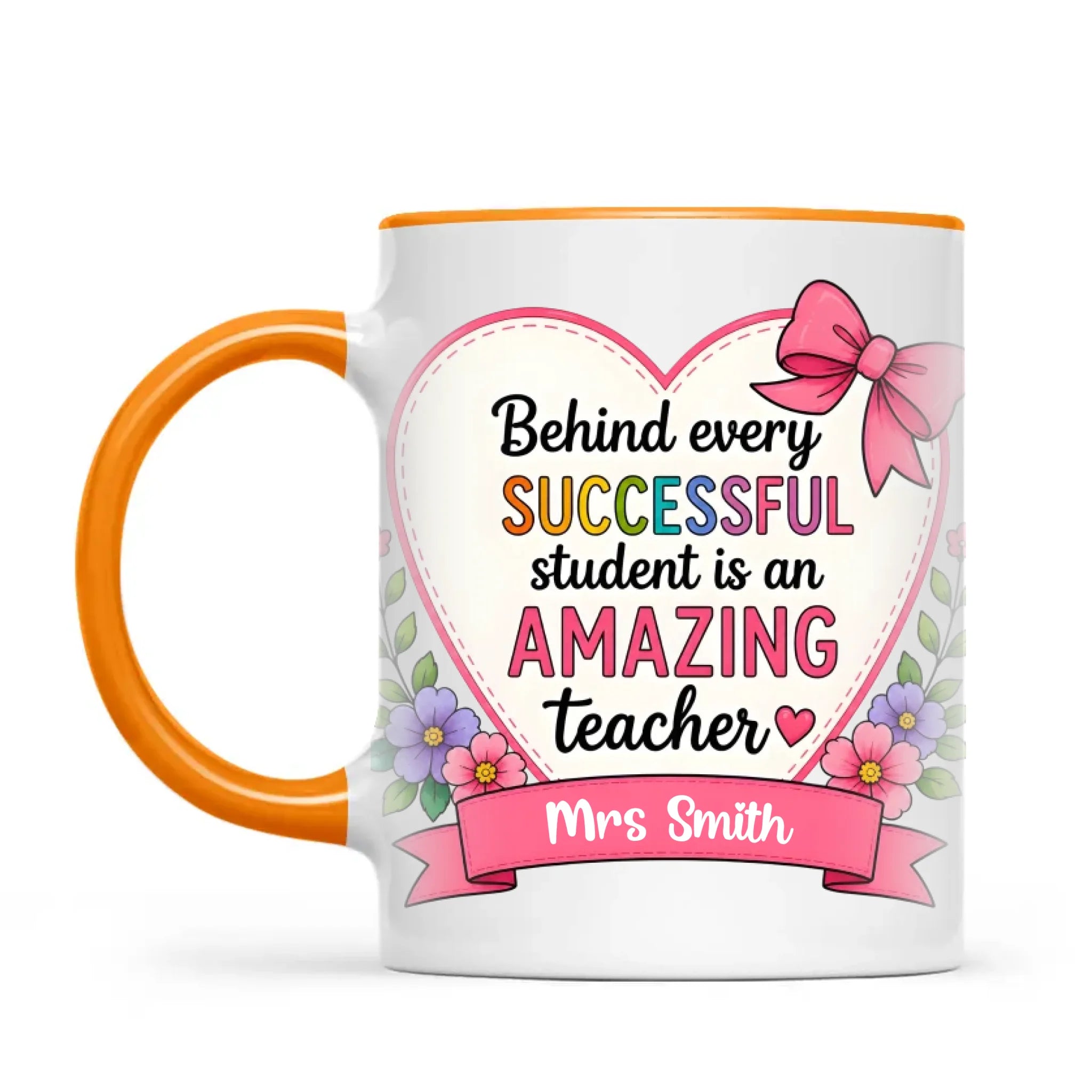 Personalised Amazing Teacher Heart Mug, view 10