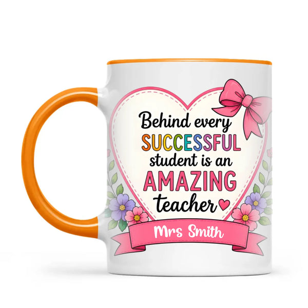 Personalised Amazing Teacher Heart Mug, view 10