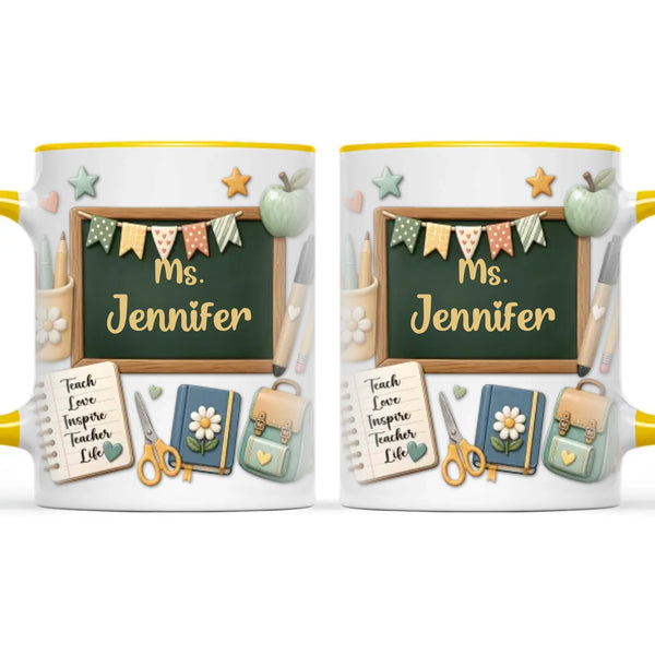Personalised Chalkboard Teacher Mug with Name, view 18