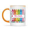 Personalised Crayon Teacher Name Mug, view 10