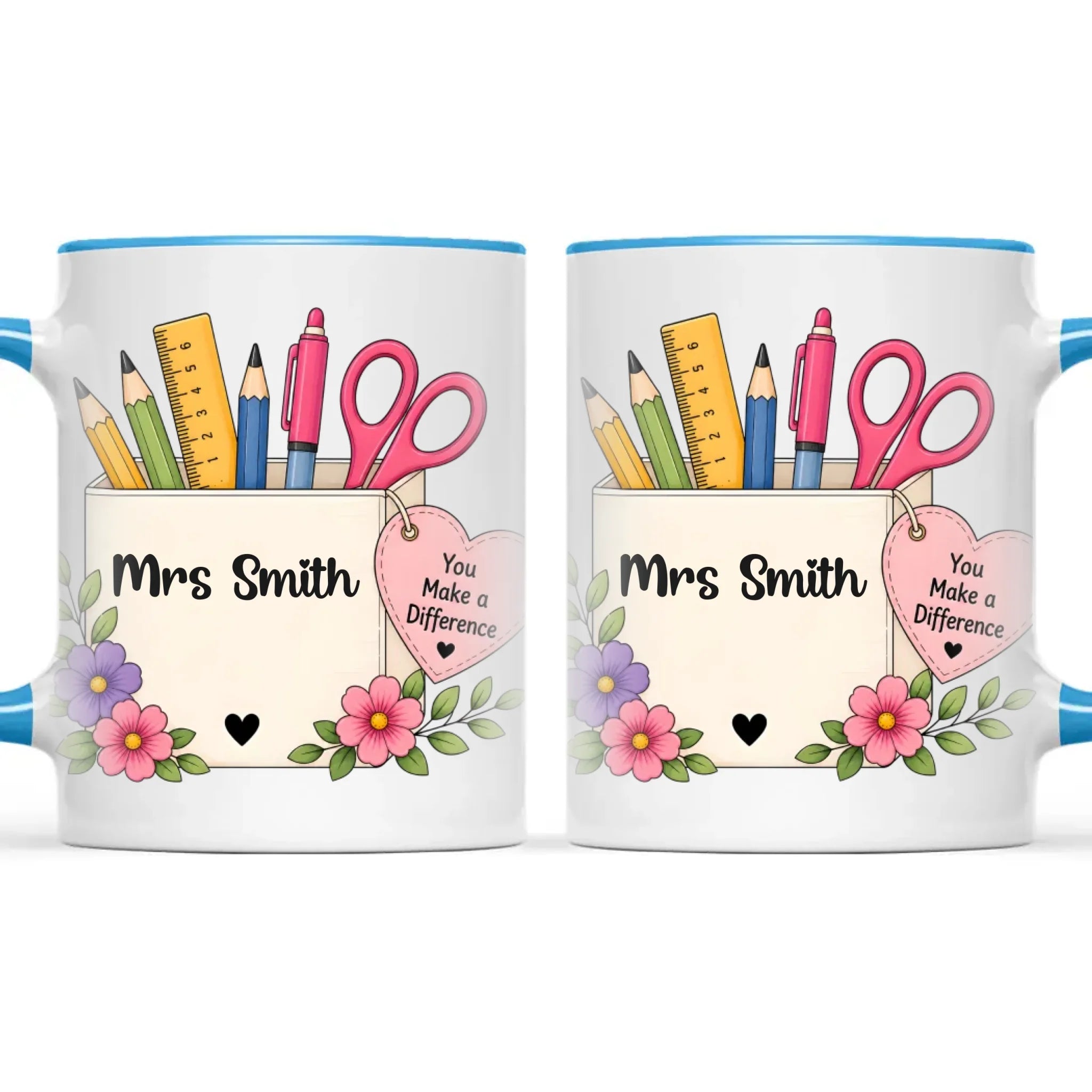 Personalised You Make a Difference Teacher Mug, view 9