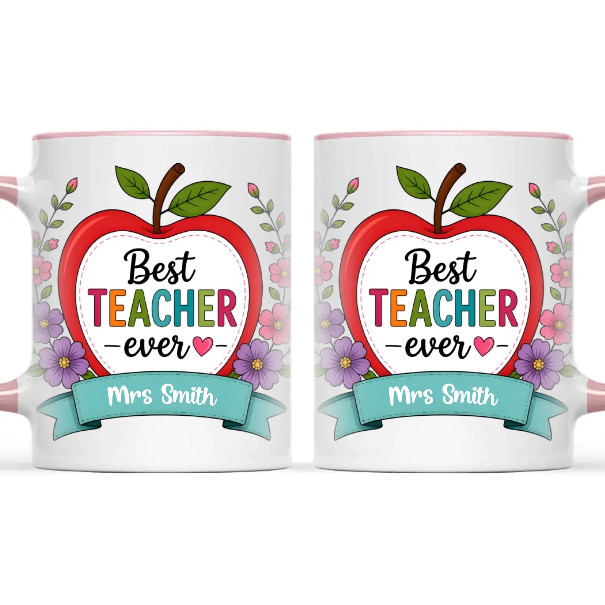 Personalised Best Teacher Ever Apple Mug, view 15