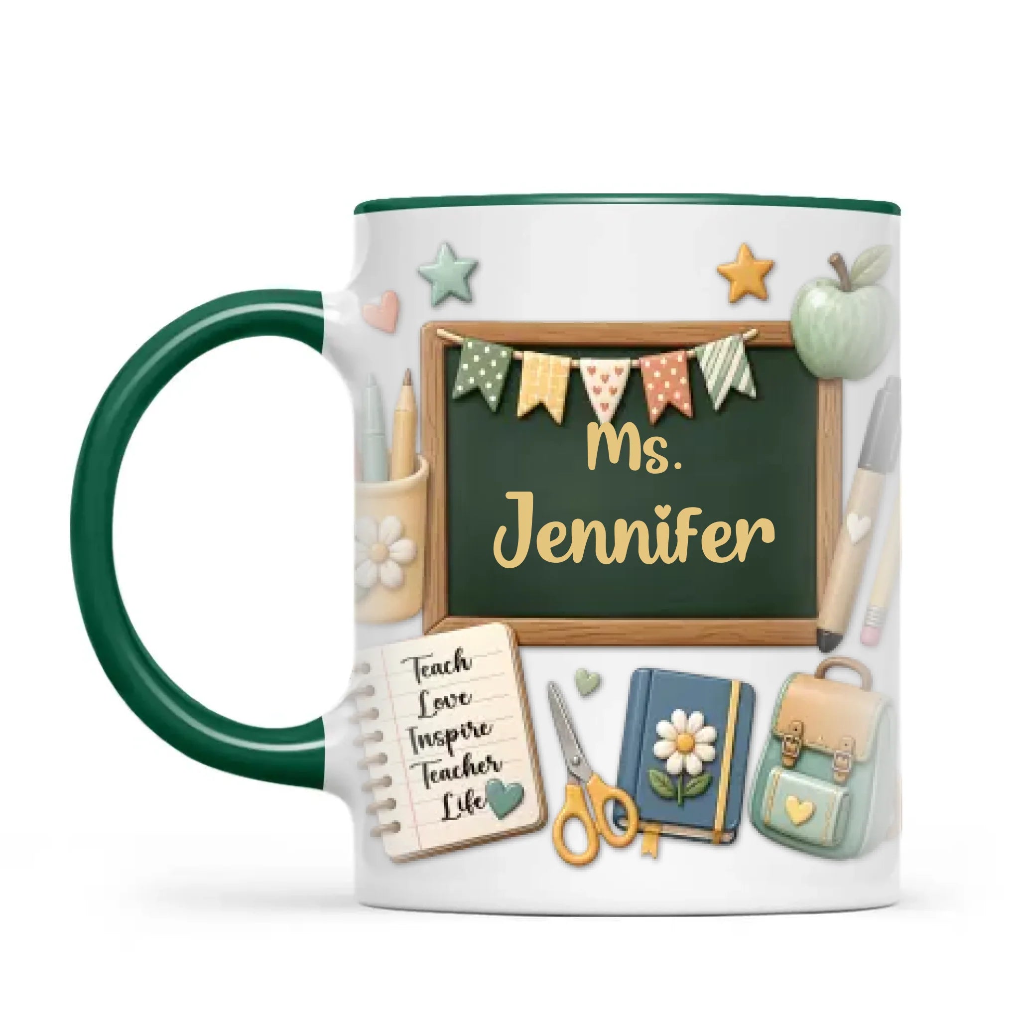 Personalised Chalkboard Teacher Mug with Name, view 19