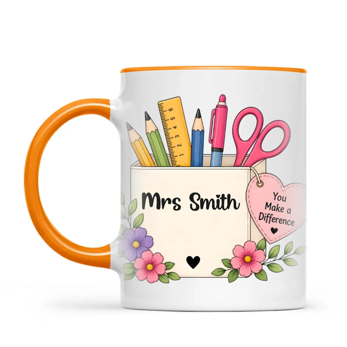 Personalised You Make a Difference Teacher Mug, view 10