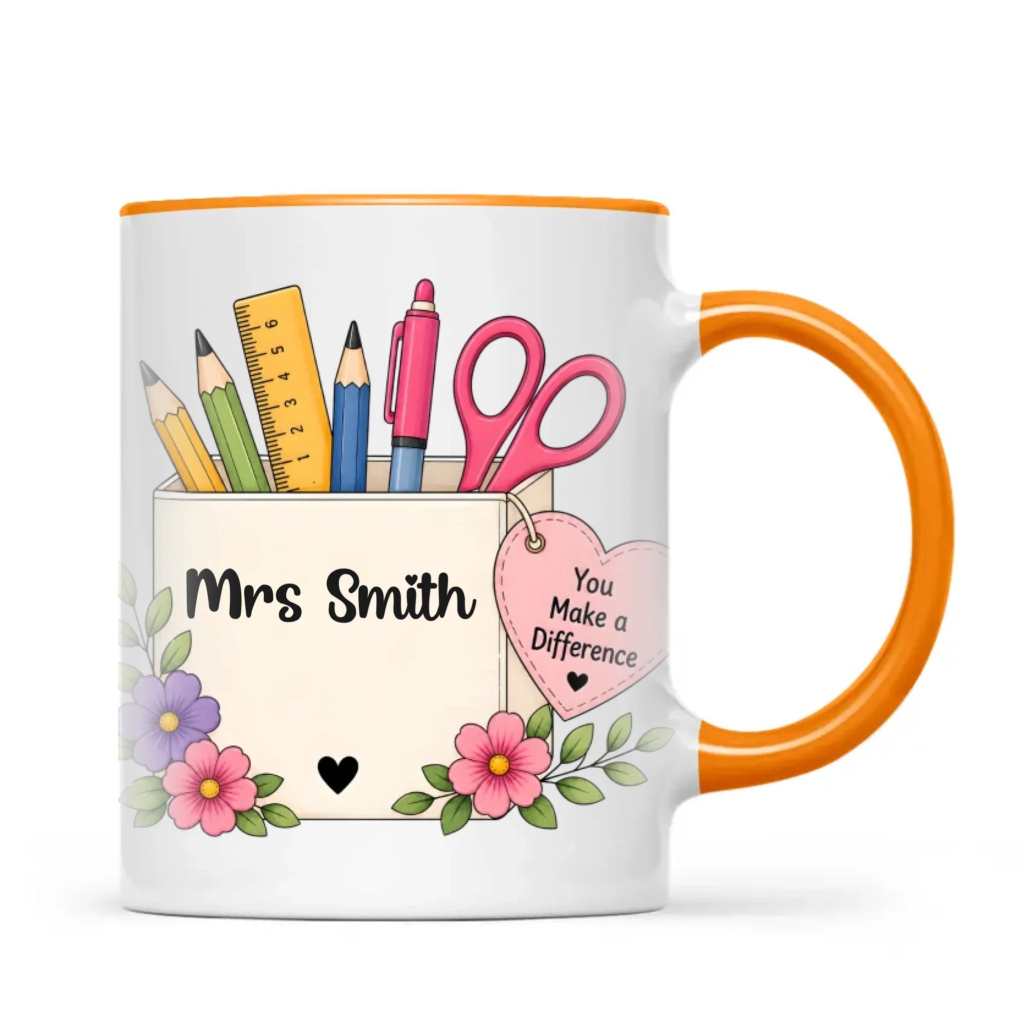 Personalised You Make a Difference Teacher Mug, view 11