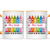 Personalised Crayon Teacher Name Mug, view 12