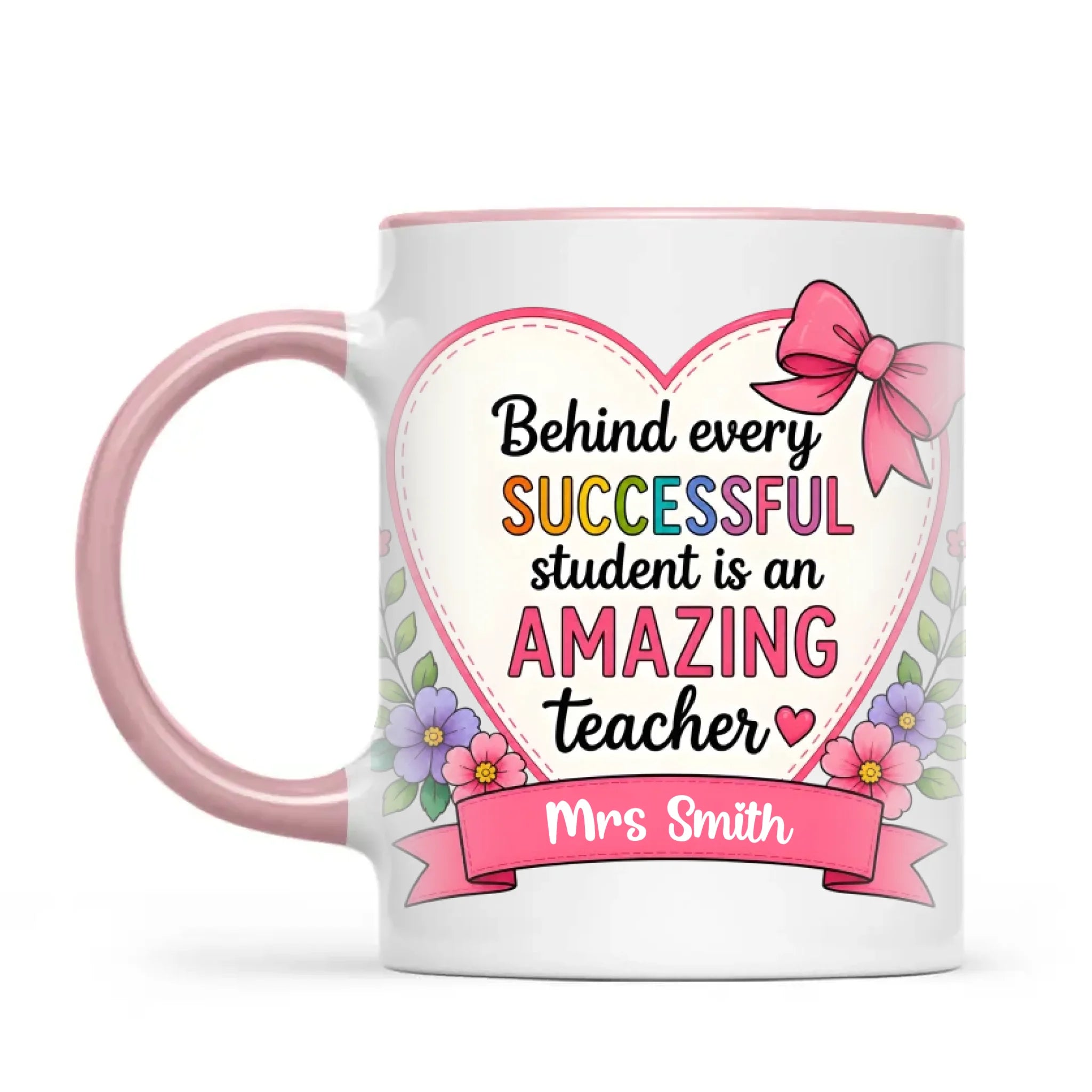 Personalised Amazing Teacher Heart Mug, view 13