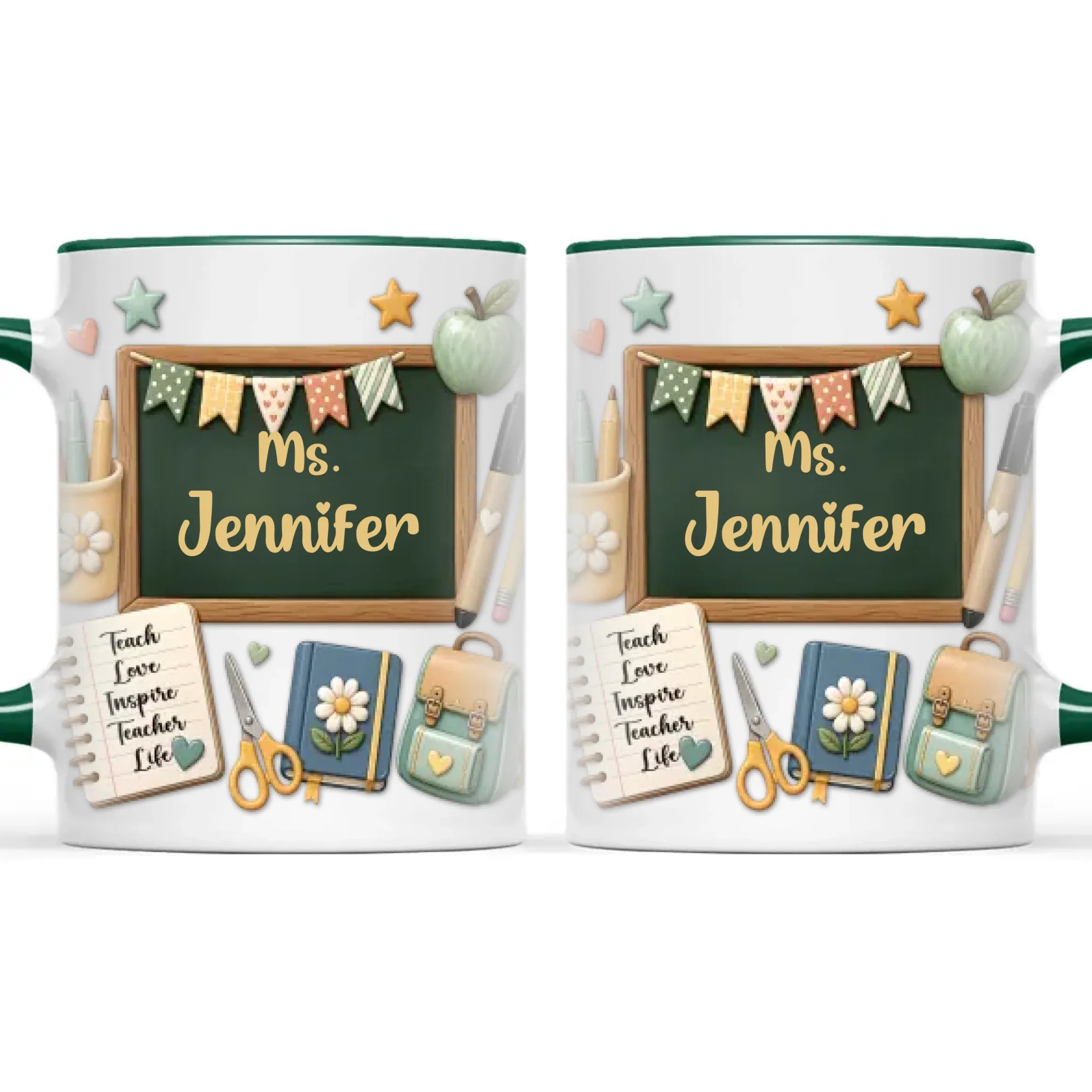 Personalised Chalkboard Teacher Mug with Name, view 21