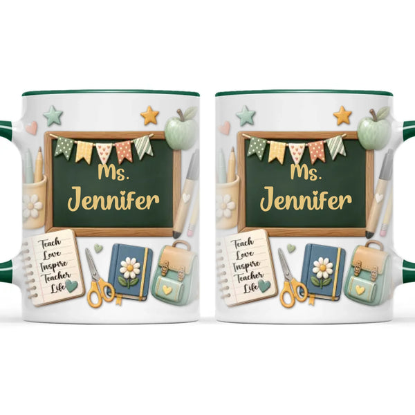 Personalised Chalkboard Teacher Mug with Name, view 21