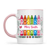 Personalised Crayon Teacher Name Mug, view 13