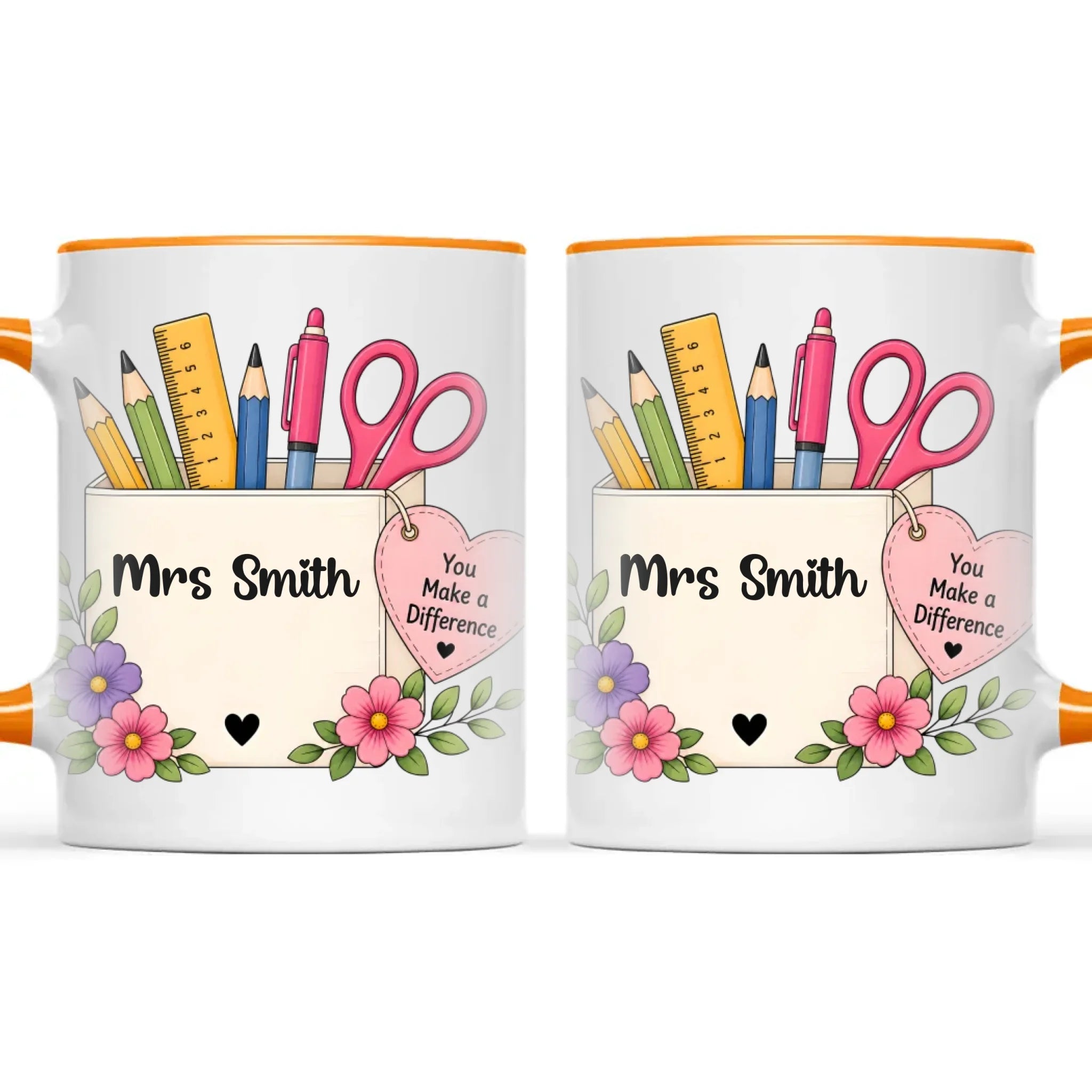 Personalised You Make a Difference Teacher Mug, view 12