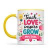 Personalised Teach Love Inspire Grow Teacher Mug, view 16