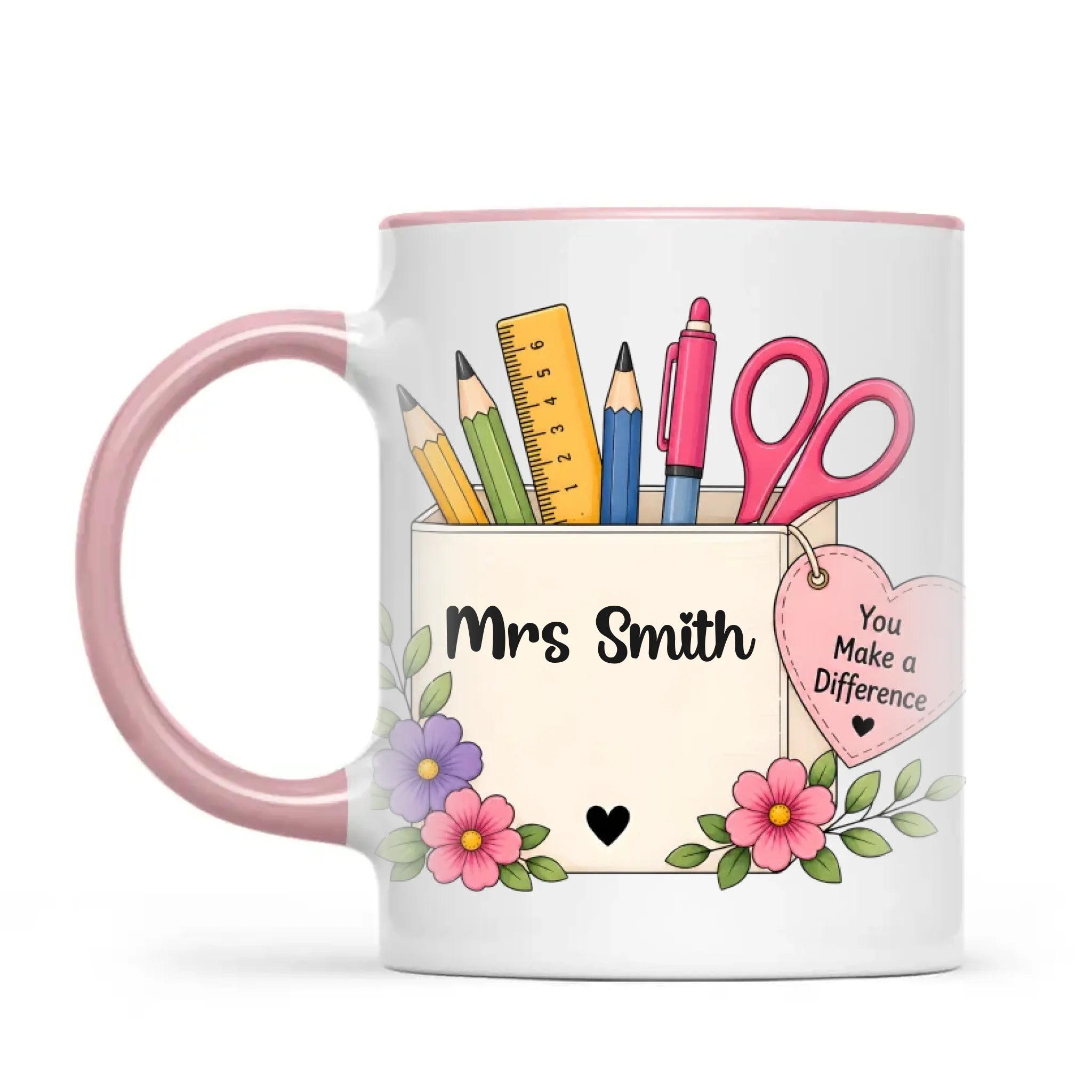 Personalised You Make a Difference Teacher Mug, view 13