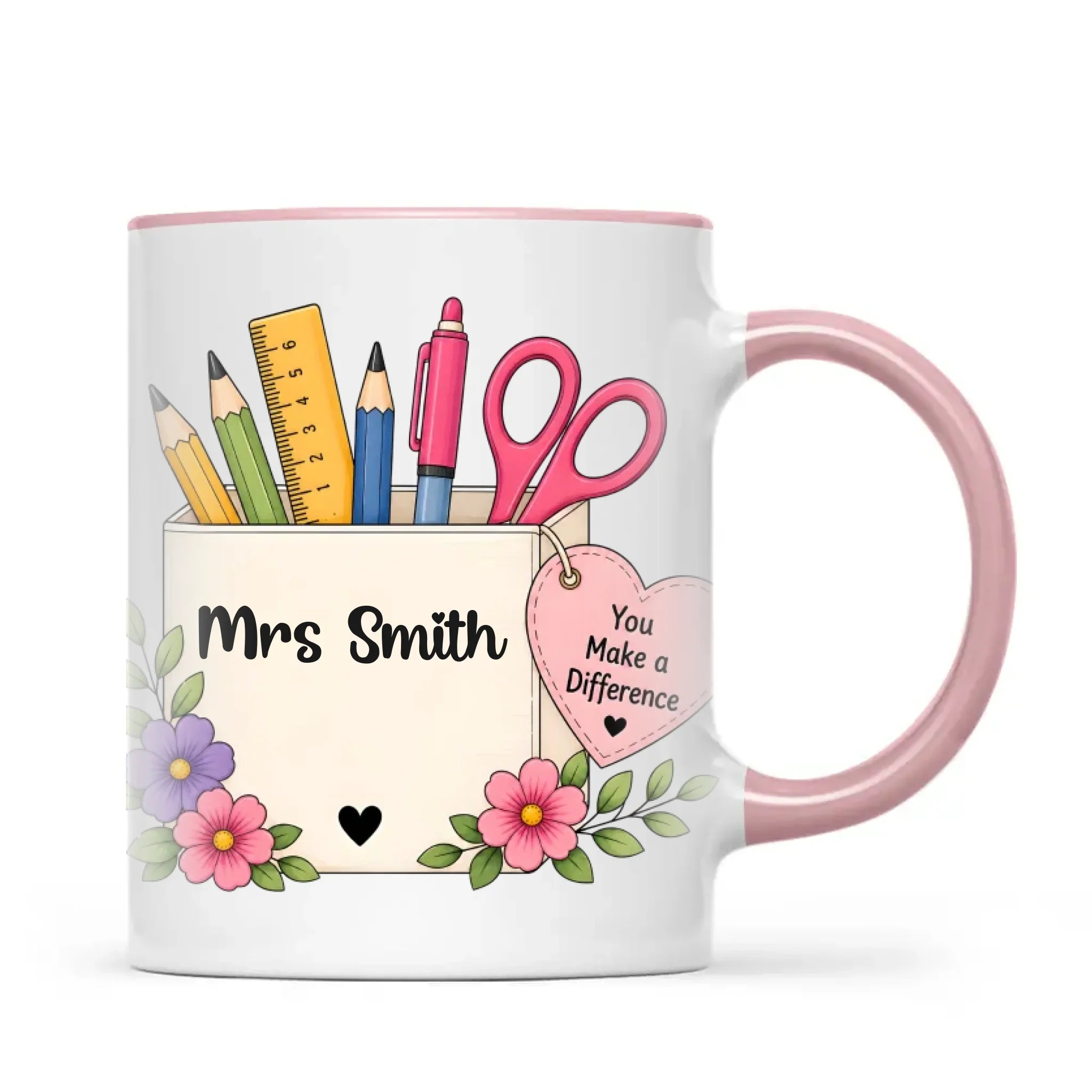 Personalised You Make a Difference Teacher Mug, view 14
